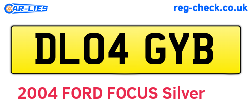 DL04GYB are the vehicle registration plates.