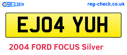 EJ04YUH are the vehicle registration plates.