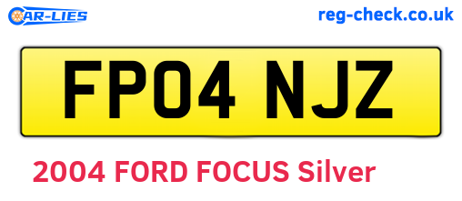 FP04NJZ are the vehicle registration plates.