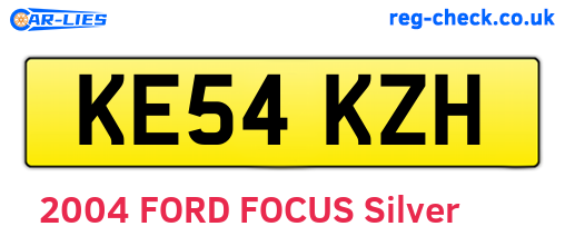 KE54KZH are the vehicle registration plates.