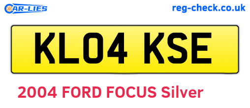 KL04KSE are the vehicle registration plates.