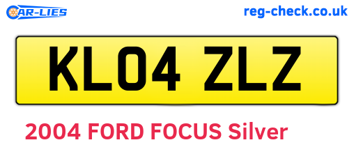 KL04ZLZ are the vehicle registration plates.