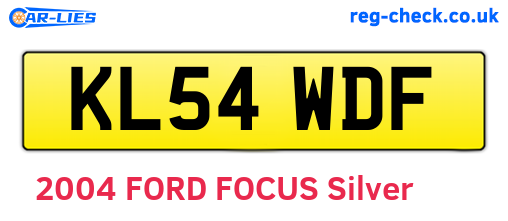 KL54WDF are the vehicle registration plates.