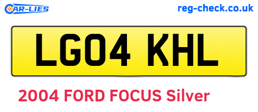 LG04KHL are the vehicle registration plates.