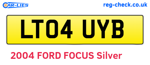 LT04UYB are the vehicle registration plates.