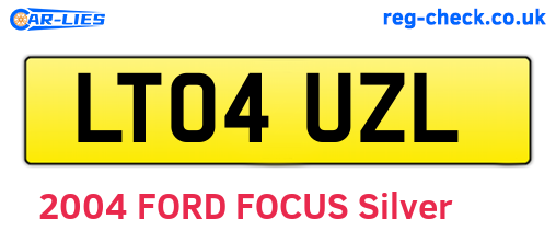 LT04UZL are the vehicle registration plates.