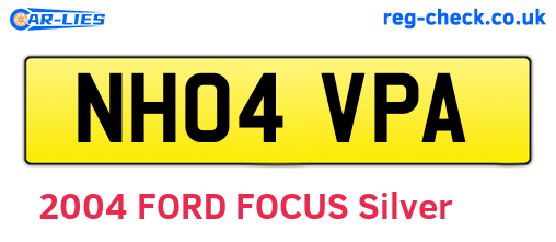 NH04VPA are the vehicle registration plates.
