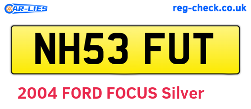 NH53FUT are the vehicle registration plates.