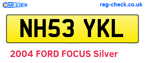 NH53YKL are the vehicle registration plates.