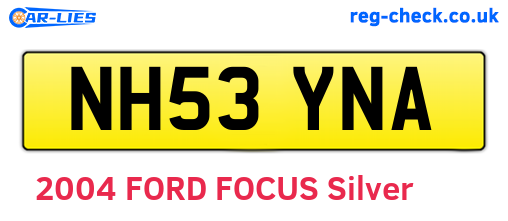NH53YNA are the vehicle registration plates.