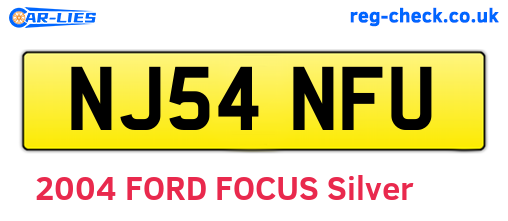 NJ54NFU are the vehicle registration plates.