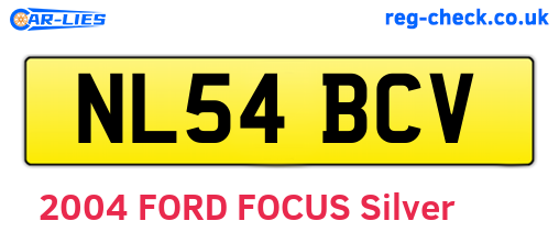 NL54BCV are the vehicle registration plates.