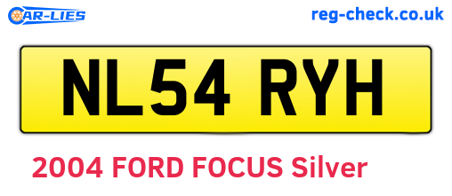 NL54RYH are the vehicle registration plates.