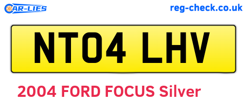 NT04LHV are the vehicle registration plates.
