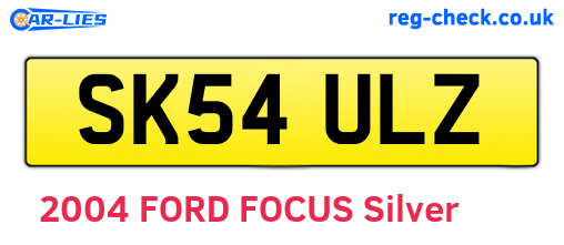 SK54ULZ are the vehicle registration plates.