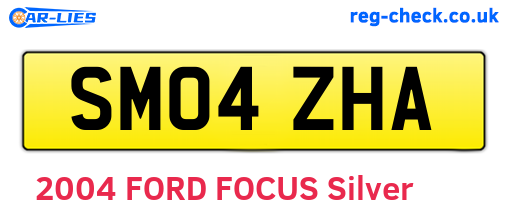 SM04ZHA are the vehicle registration plates.