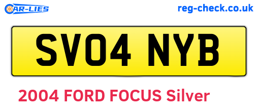 SV04NYB are the vehicle registration plates.