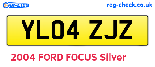 YL04ZJZ are the vehicle registration plates.