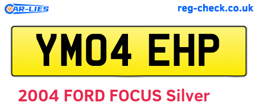 YM04EHP are the vehicle registration plates.