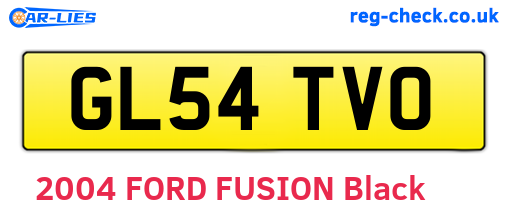 GL54TVO are the vehicle registration plates.