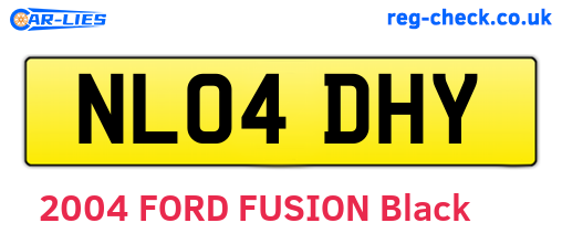 NL04DHY are the vehicle registration plates.