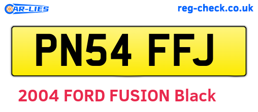 PN54FFJ are the vehicle registration plates.