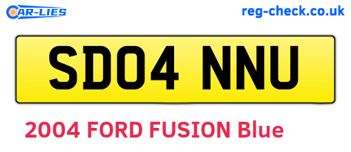 SD04NNU are the vehicle registration plates.