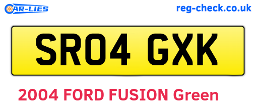 SR04GXK are the vehicle registration plates.