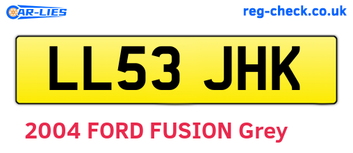 LL53JHK are the vehicle registration plates.