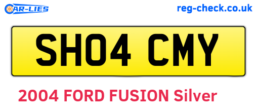 SH04CMY are the vehicle registration plates.