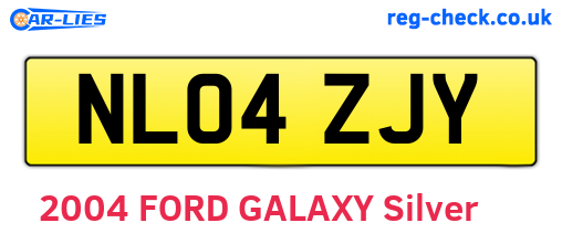 NL04ZJY are the vehicle registration plates.