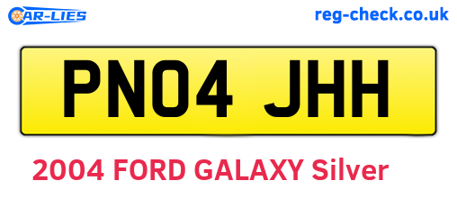 PN04JHH are the vehicle registration plates.
