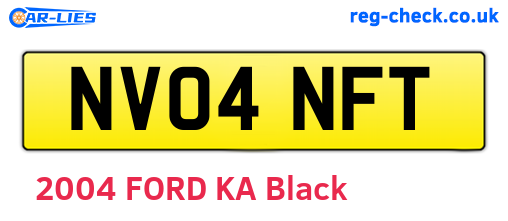 NV04NFT are the vehicle registration plates.