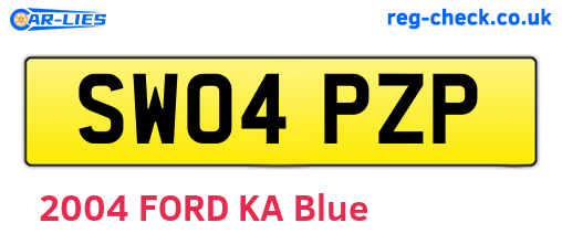 SW04PZP are the vehicle registration plates.