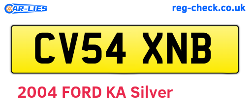 CV54XNB are the vehicle registration plates.