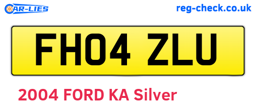 FH04ZLU are the vehicle registration plates.