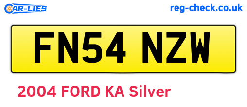 FN54NZW are the vehicle registration plates.