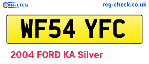 WF54YFC are the vehicle registration plates.