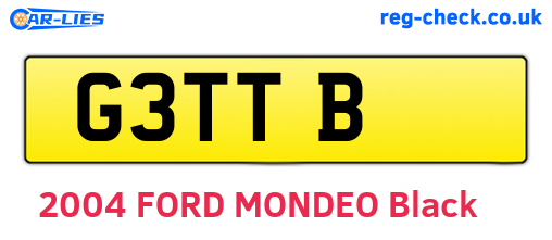 G3TTB are the vehicle registration plates.