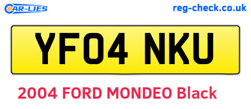 YF04NKU are the vehicle registration plates.