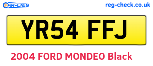 YR54FFJ are the vehicle registration plates.