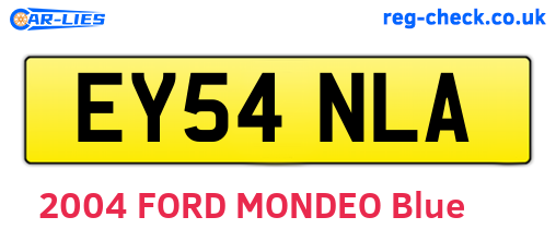 EY54NLA are the vehicle registration plates.