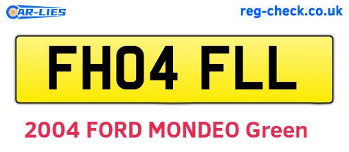 FH04FLL are the vehicle registration plates.