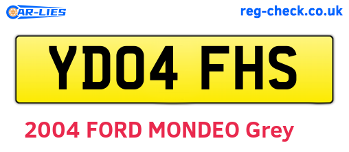 YD04FHS are the vehicle registration plates.