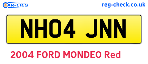 NH04JNN are the vehicle registration plates.