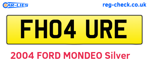 FH04URE are the vehicle registration plates.
