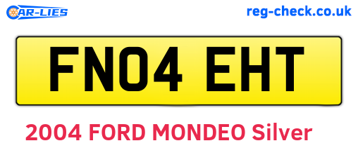 FN04EHT are the vehicle registration plates.