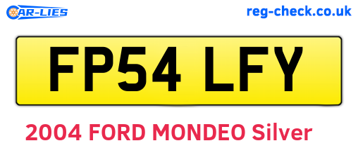 FP54LFY are the vehicle registration plates.