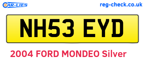 NH53EYD are the vehicle registration plates.