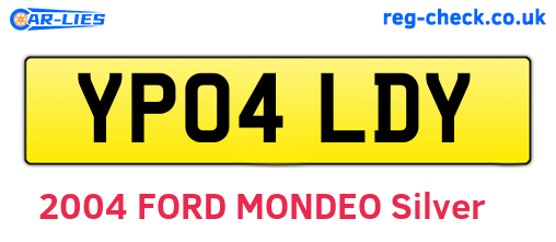 YP04LDY are the vehicle registration plates.